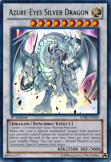 Azure-Eyes Silver Dragon [SDBE-EN040] Ultra Rare | Arkham Games and Comics