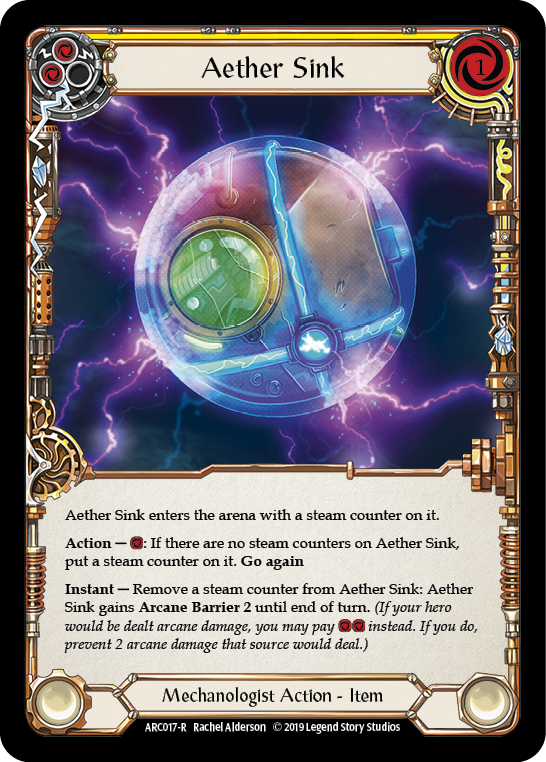 Aether Sink [ARC017-R] (Arcane Rising)  1st Edition Rainbow Foil | Arkham Games and Comics