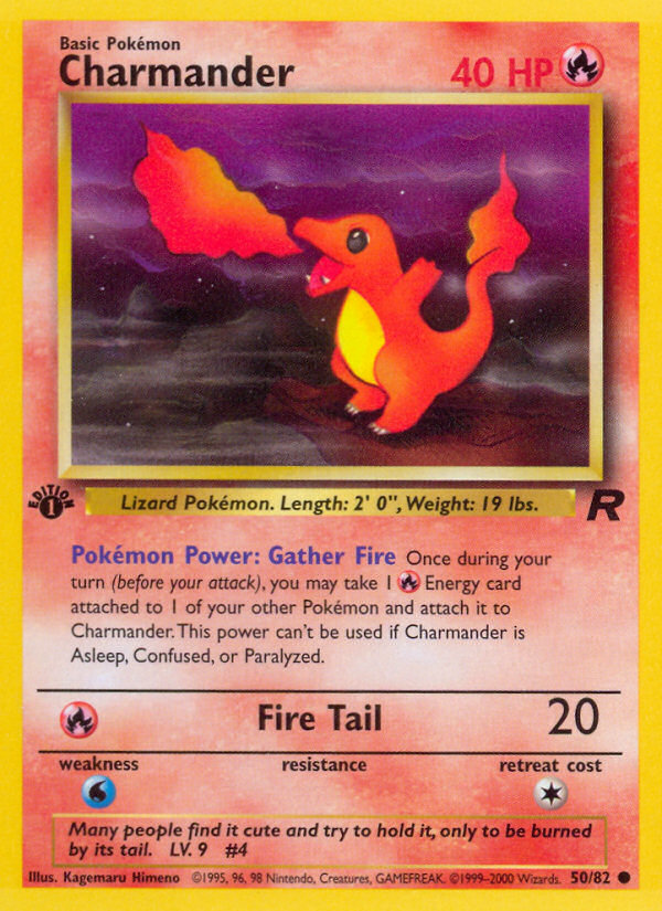 Charmander (50/82) [Team Rocket 1st Edition] | Arkham Games and Comics