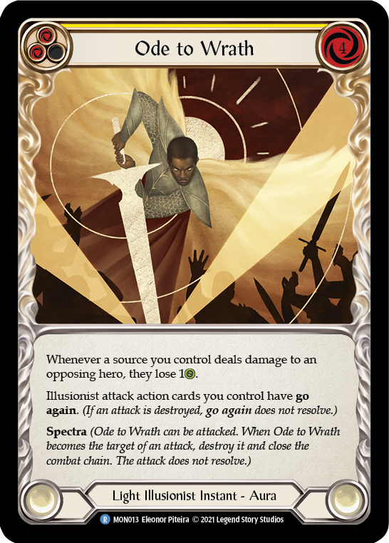 Ode to Wrath [MON013-RF] (Monarch)  1st Edition Rainbow Foil | Arkham Games and Comics