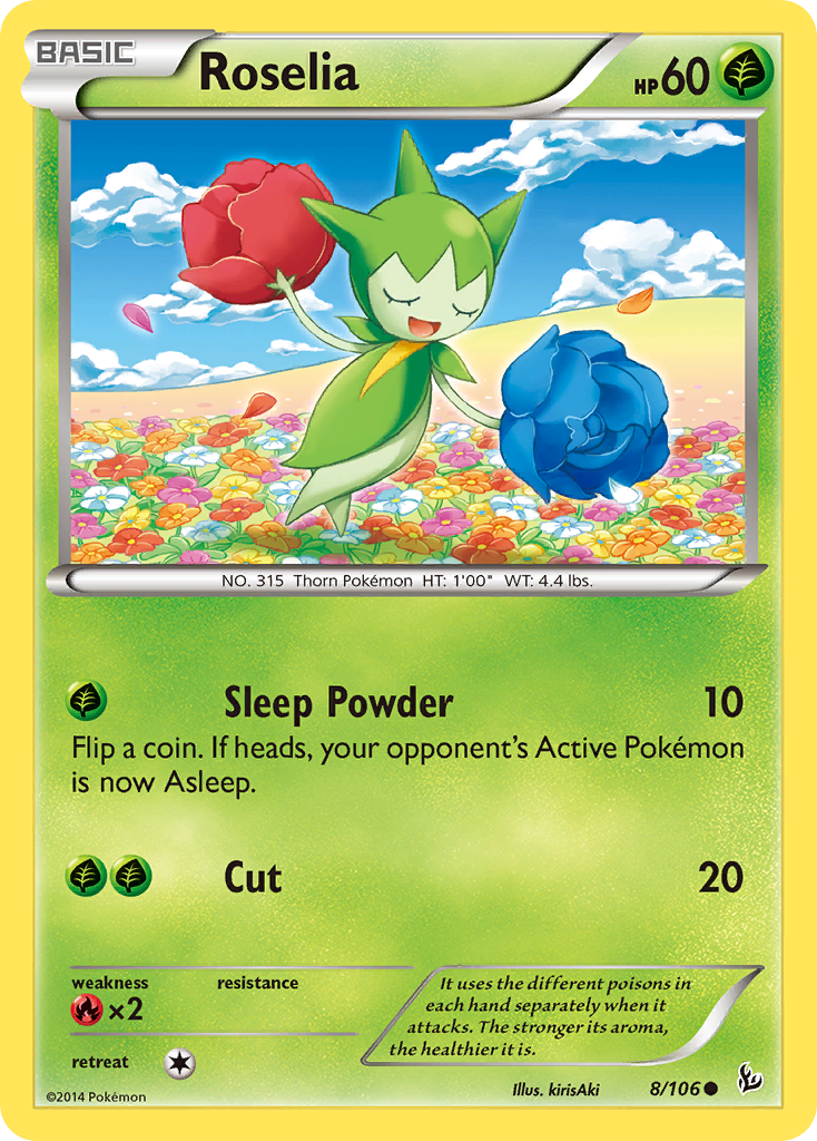 Roselia (8/106) [XY: Flashfire] | Arkham Games and Comics