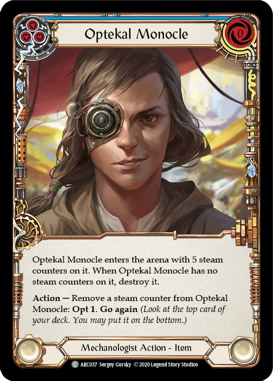 Optekal Monocle [U-ARC037] (Arcane Rising Unlimited)  Unlimited Rainbow Foil | Arkham Games and Comics