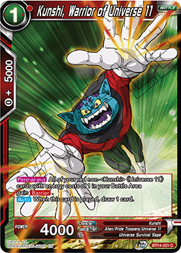 Kunshi, Warrior of Universe 11 (BT14-021) [Cross Spirits] | Arkham Games and Comics