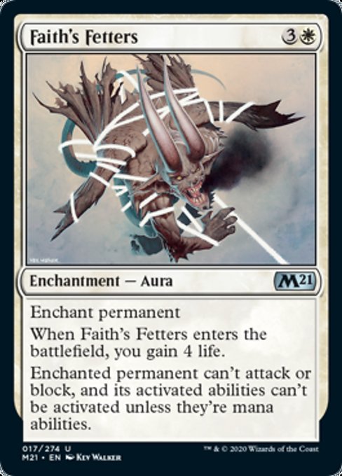 Faith's Fetters [Core Set 2021] | Arkham Games and Comics