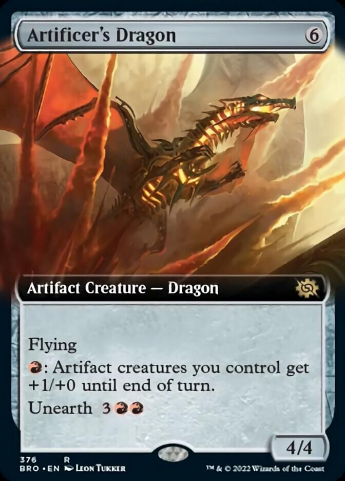 Artificer's Dragon (Extended Art) [The Brothers' War] | Arkham Games and Comics