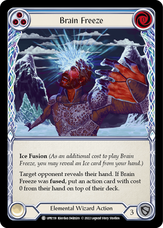 Brain Freeze (Blue) [UPR118] (Uprising)  Rainbow Foil | Arkham Games and Comics