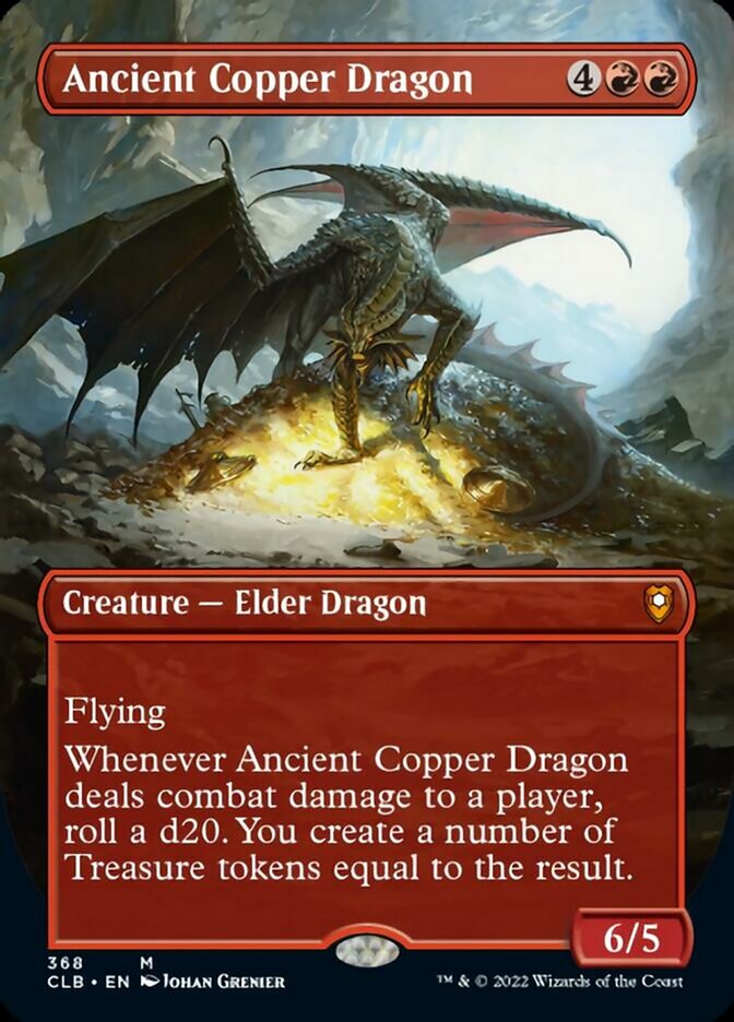 Ancient Copper Dragon (Borderless Alternate Art) [Commander Legends: Battle for Baldur's Gate] | Arkham Games and Comics
