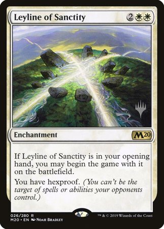 Leyline of Sanctity [Core Set 2020 Promos] | Arkham Games and Comics