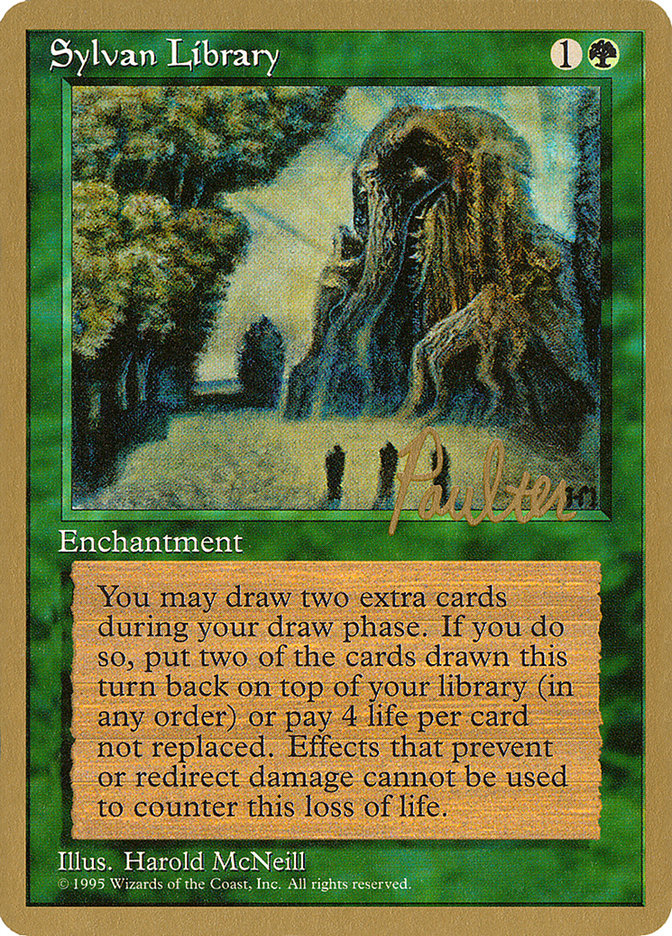 Sylvan Library (Preston Poulter) [Pro Tour Collector Set] | Arkham Games and Comics