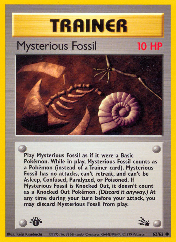 Mysterious Fossil (62/62) [Fossil 1st Edition] | Arkham Games and Comics