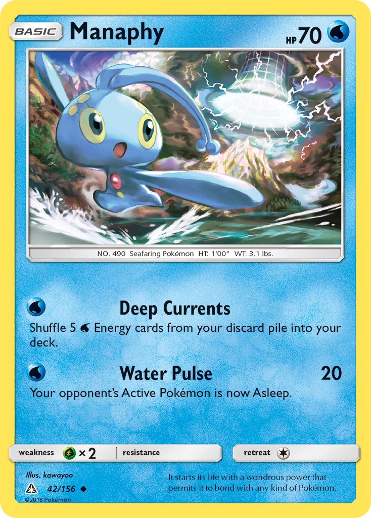 Manaphy (42/156) [Sun & Moon: Ultra Prism] | Arkham Games and Comics