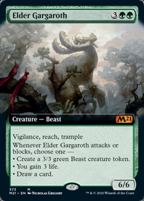 Elder Gargaroth (Extended Art) [Core Set 2021] | Arkham Games and Comics