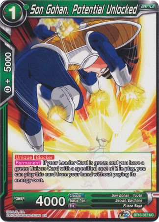 Son Gohan, Potential Unlocked (BT10-067) [Rise of the Unison Warrior 2nd Edition] | Arkham Games and Comics