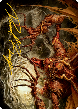 Archfiend of Sorrows Art Card (Gold-Stamped Signature) [Modern Horizons 2 Art Series] | Arkham Games and Comics