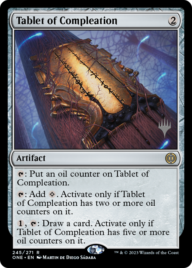 Tablet of Compleation (Promo Pack) [Phyrexia: All Will Be One Promos] | Arkham Games and Comics