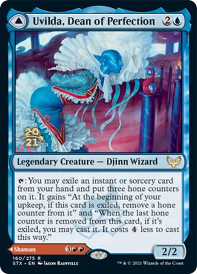 Uvilda, Dean of Perfection // Nassari, Dean of Expression [Strixhaven: School of Mages Prerelease Promos] | Arkham Games and Comics
