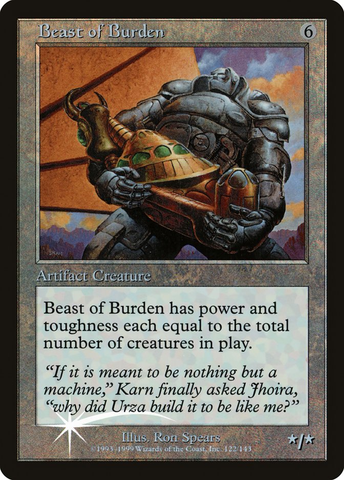 Beast of Burden (Misprinted) [Urza's Legacy Promos] | Arkham Games and Comics