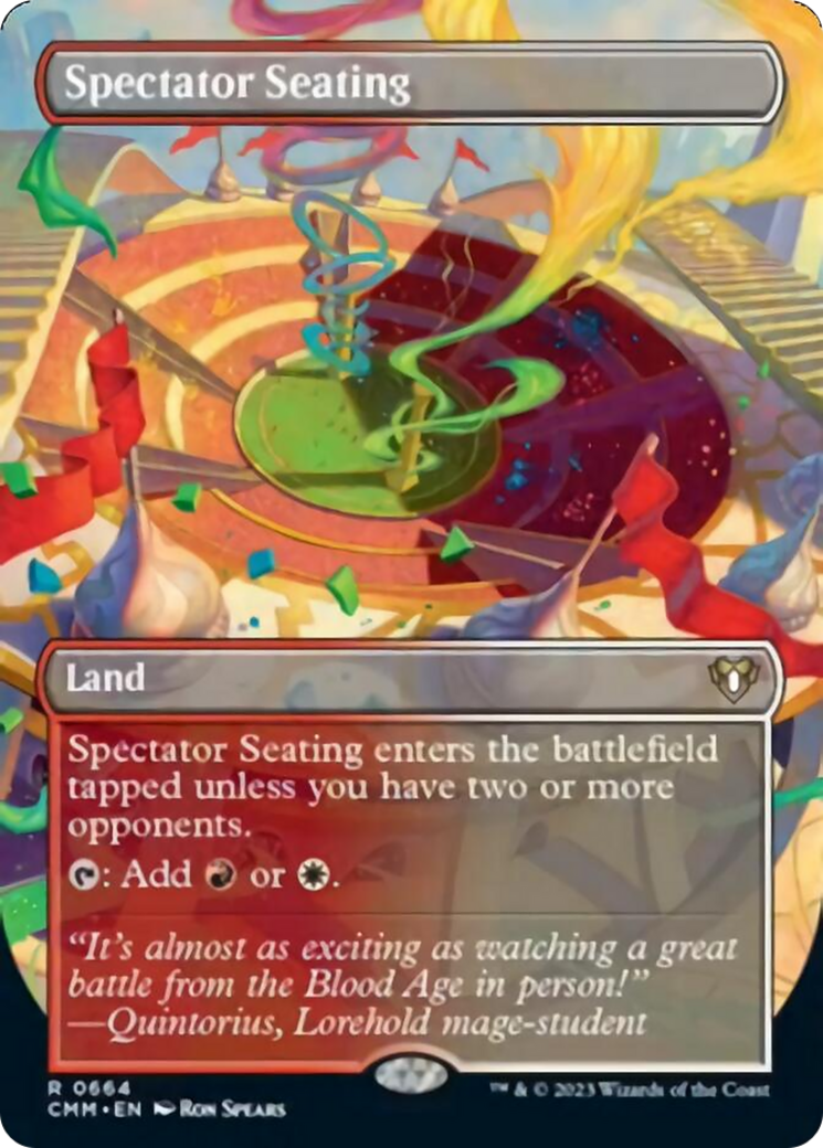 Spectator Seating (Borderless Alternate Art) [Commander Masters] | Arkham Games and Comics