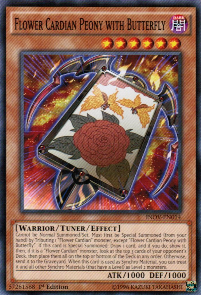 Flower Cardian Peony with Butterfly [INOV-EN014] Common | Arkham Games and Comics