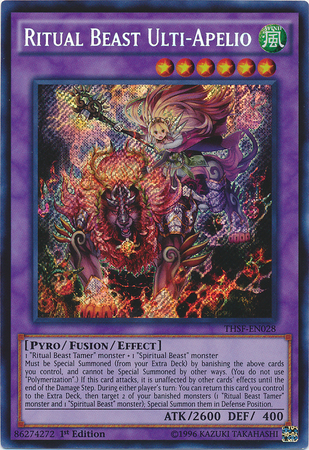 Ritual Beast Ulti-Apelio [THSF-EN028] Secret Rare | Arkham Games and Comics