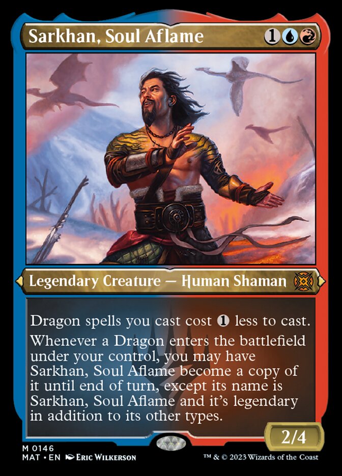 Sarkhan, Soul Aflame (Foil Etched) [March of the Machine: The Aftermath] | Arkham Games and Comics