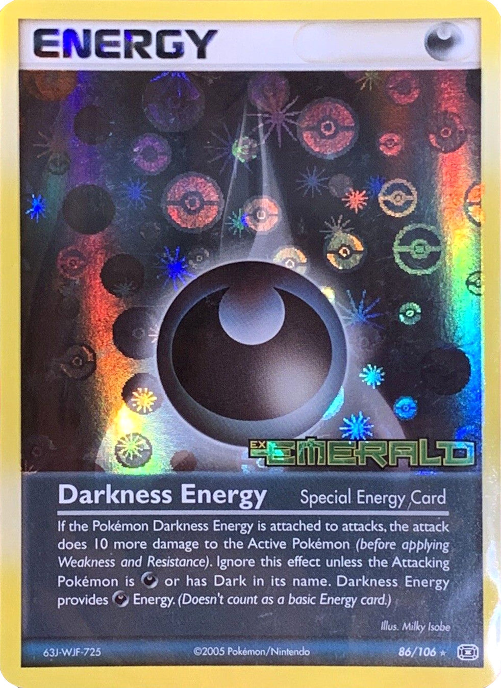 Darkness Energy (86/106) (Stamped) [EX: Emerald] | Arkham Games and Comics