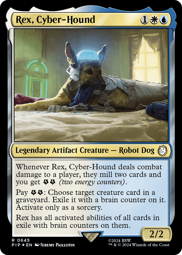 Rex, Cyber-Hound (Surge Foil) [Fallout] | Arkham Games and Comics