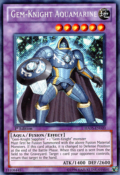 Gem-Knight Aquamarine [HA05-EN020] Secret Rare | Arkham Games and Comics