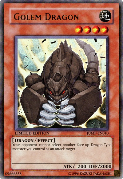 Golem Dragon [JUMP-EN040] Ultra Rare | Arkham Games and Comics