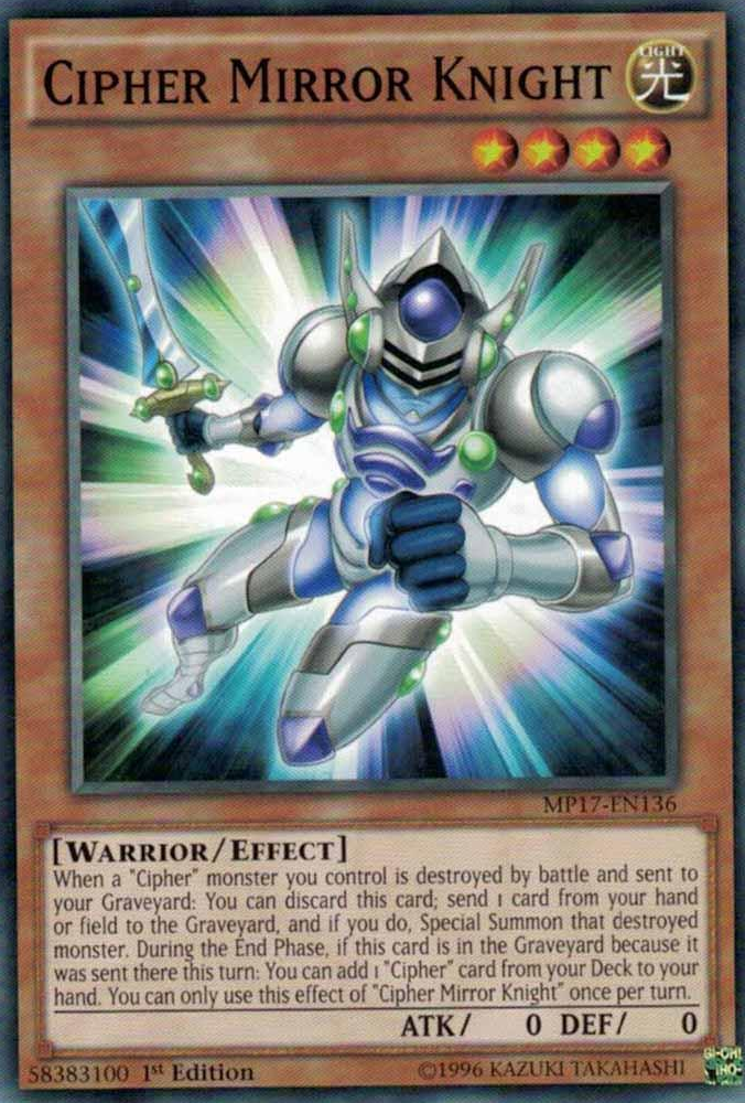 Cipher Mirror Knight [MP17-EN136] Common | Arkham Games and Comics