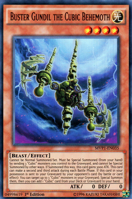 Buster Gundil the Cubic Behemoth [MVP1-EN035] Ultra Rare | Arkham Games and Comics