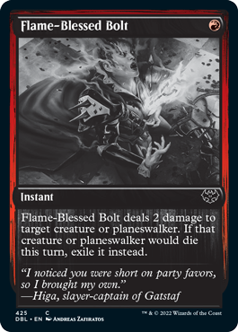 Flame-Blessed Bolt [Innistrad: Double Feature] | Arkham Games and Comics
