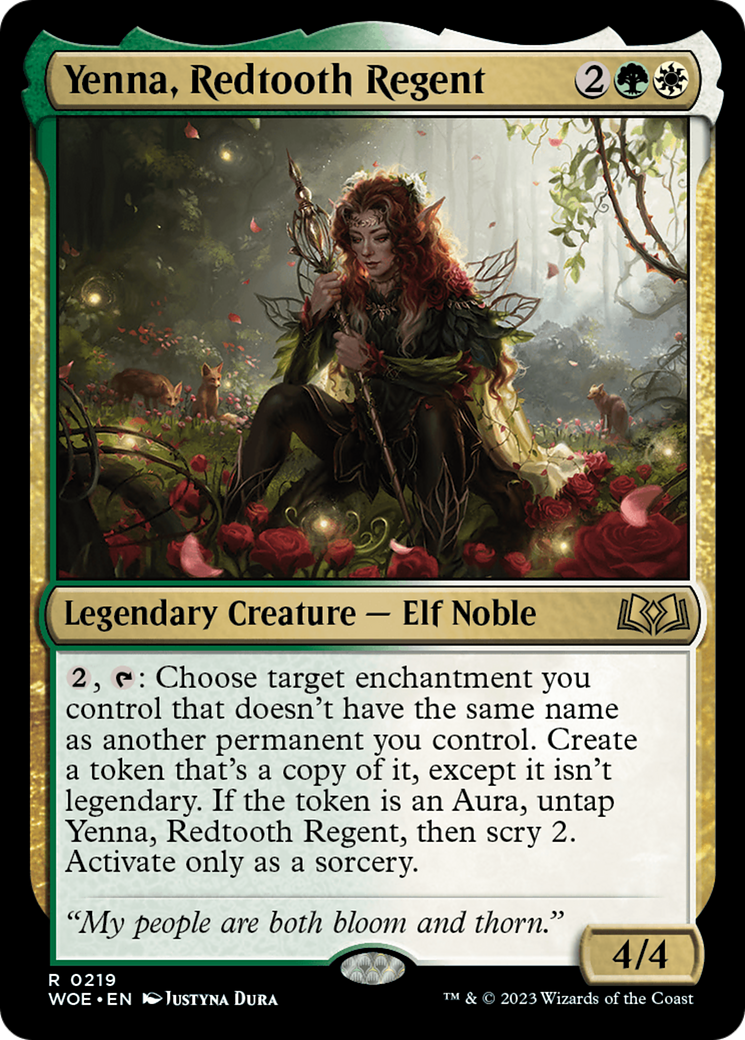 Yenna, Redtooth Regent [Wilds of Eldraine Prerelease Promos] | Arkham Games and Comics