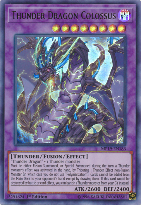 Thunder Dragon Colossus [MP19-EN183] Ultra Rare | Arkham Games and Comics