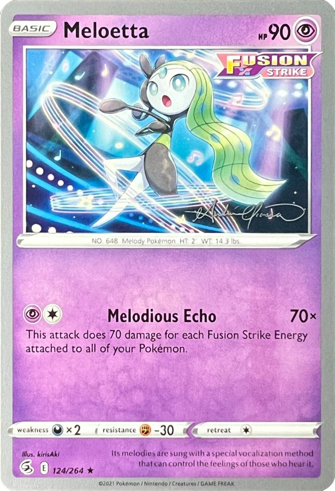 Meloetta (124/264) (The Shape of Mew - Andre Chiasson) [World Championships 2022] | Arkham Games and Comics