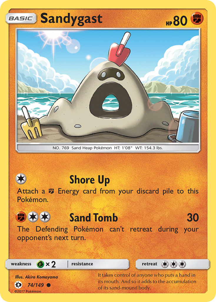 Sandygast (74/149) [Sun & Moon: Base Set] | Arkham Games and Comics