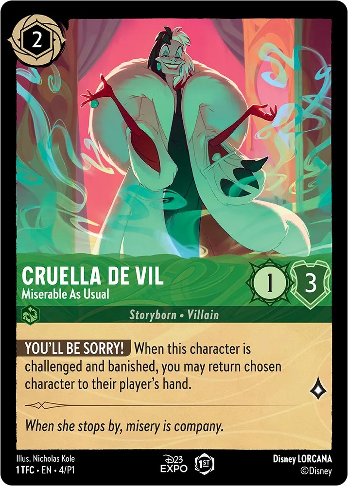 Cruella de Vil (4) [D23 Promos] | Arkham Games and Comics