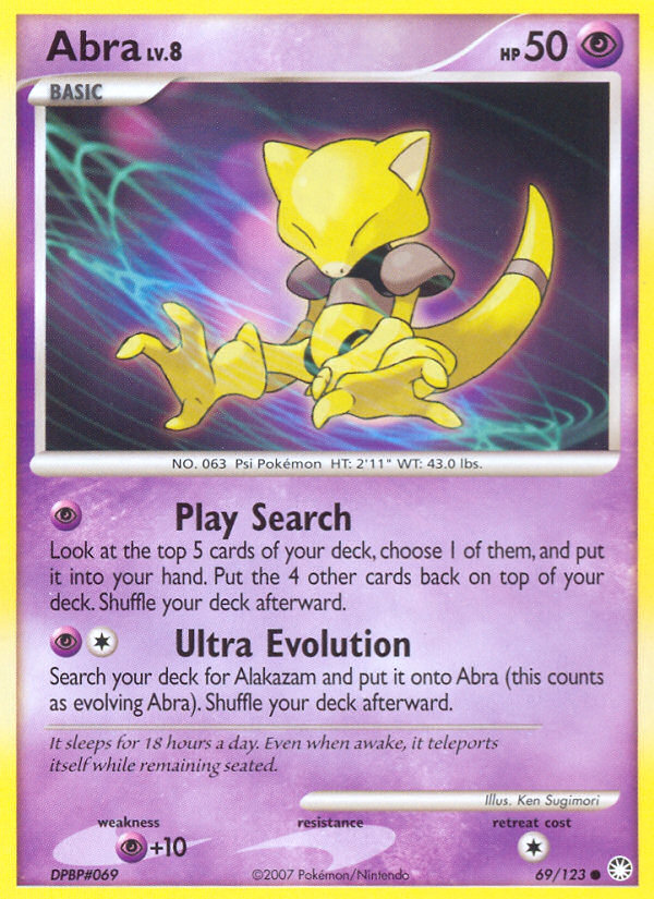 Abra (69/123) [Diamond & Pearl: Mysterious Treasures] | Arkham Games and Comics