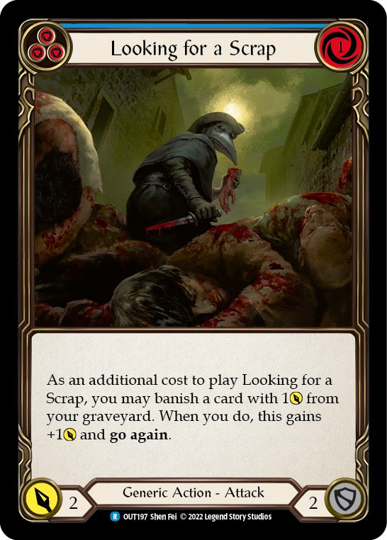 Looking for a Scrap (Blue) [OUT197] (Outsiders) | Arkham Games and Comics
