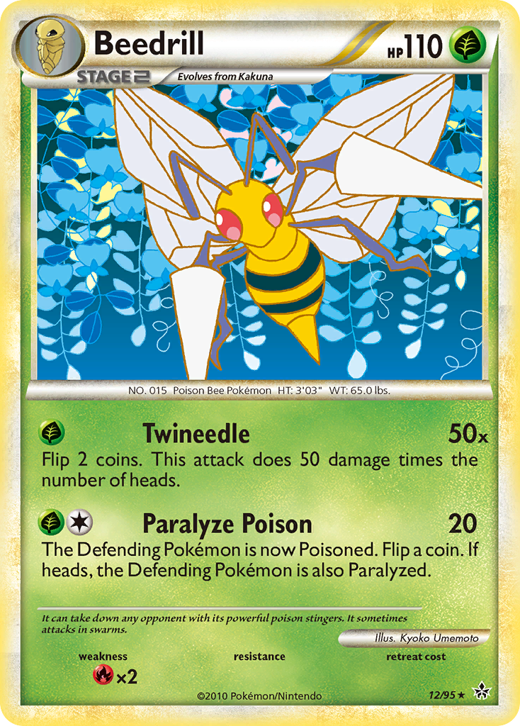 Beedrill (12/95) [HeartGold & SoulSilver: Unleashed] | Arkham Games and Comics