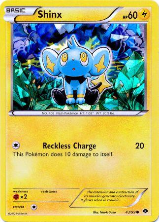 Shinx (43/99) (Cracked Ice Holo) (Blister Exclusive) [Black & White: Next Destinies] | Arkham Games and Comics