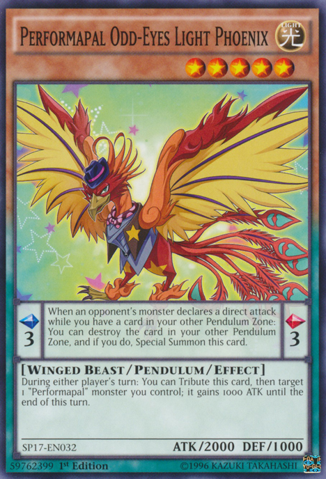 Performapal Odd-Eyes Light Phoenix [SP17-EN032] Common | Arkham Games and Comics