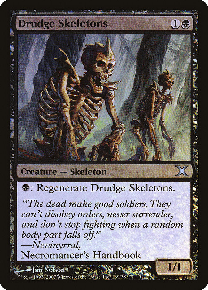 Drudge Skeletons (Premium Foil) [Tenth Edition] | Arkham Games and Comics