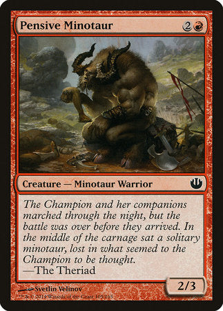 Pensive Minotaur [Journey into Nyx] | Arkham Games and Comics