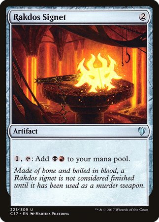 Rakdos Signet [Commander 2017] | Arkham Games and Comics