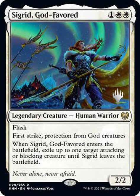 Sigrid, God-Favored [Kaldheim Promo Pack] | Arkham Games and Comics