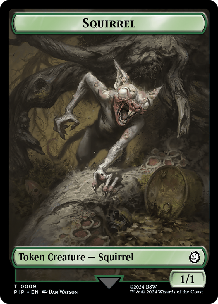 Energy Reserve // Squirrel Double-Sided Token [Fallout Tokens] | Arkham Games and Comics