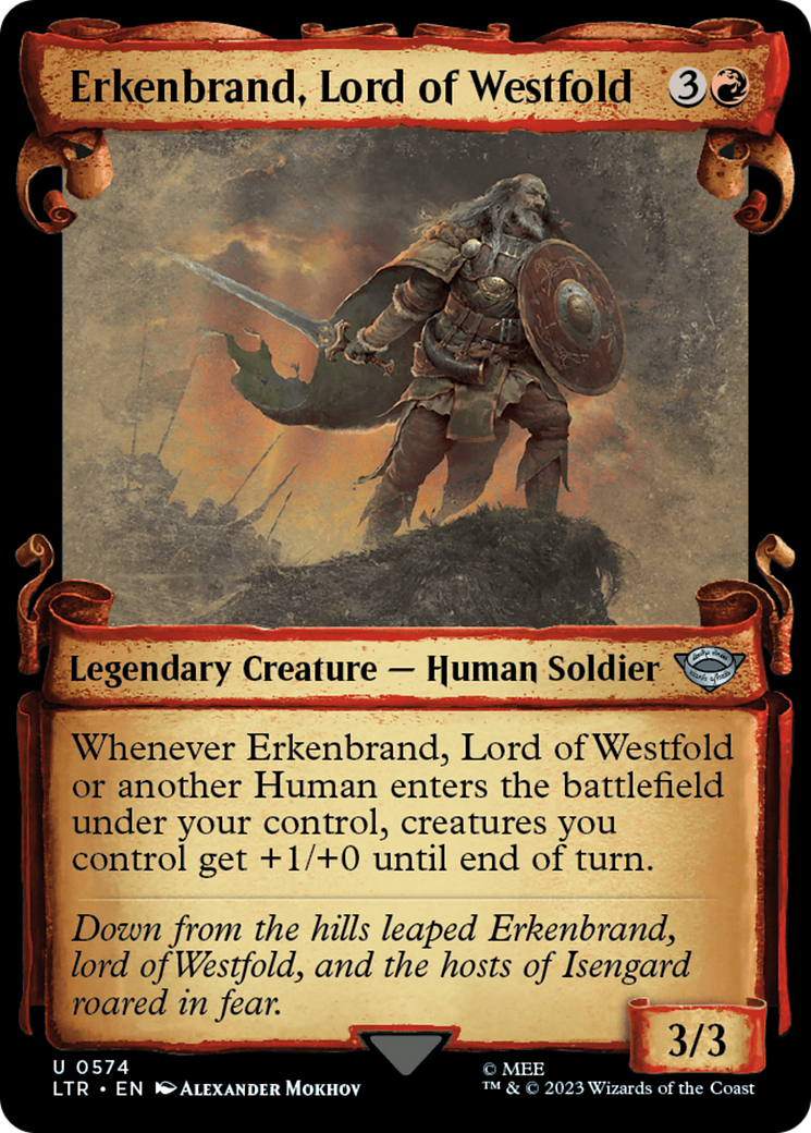 Erkenbrand, Lord of Westfold [The Lord of the Rings: Tales of Middle-Earth Showcase Scrolls] | Arkham Games and Comics