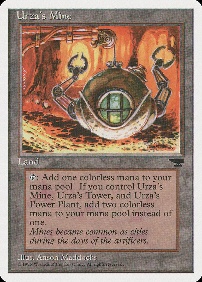 Urza's Mine (Orange Background) [Chronicles] | Arkham Games and Comics