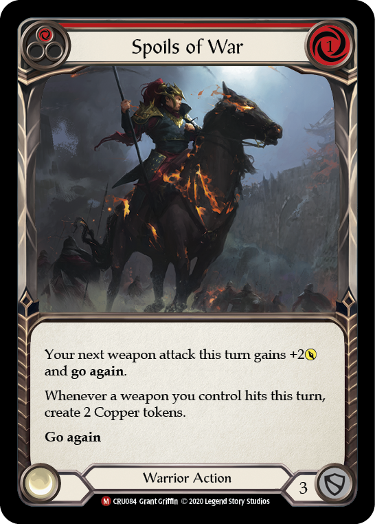 Spoils of War [CRU084] (Crucible of War)  1st Edition Rainbow Foil | Arkham Games and Comics